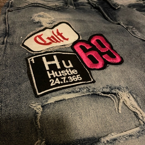 Super Skinny Fit Punk Jeans - Picture 2 of 11